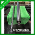 Single screw and barrel for single screw injection molding machine